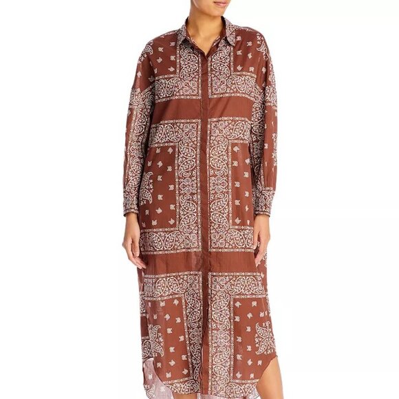 Fabiana Filippi Bandana Print Midi Shirt Dress - Picture 1 of 4